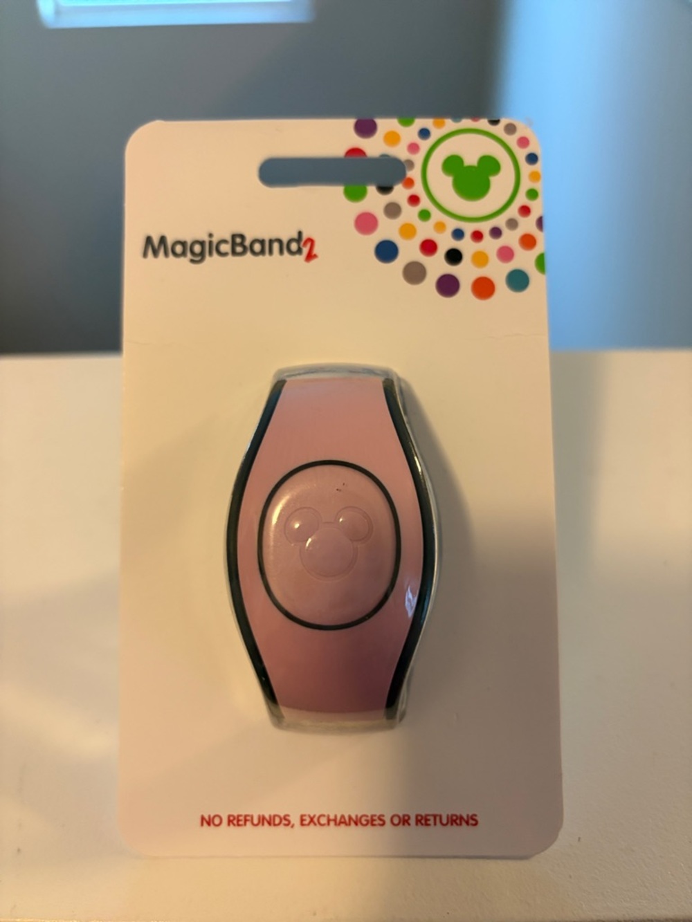Disney Pink MagicBand 2 with Black Trim